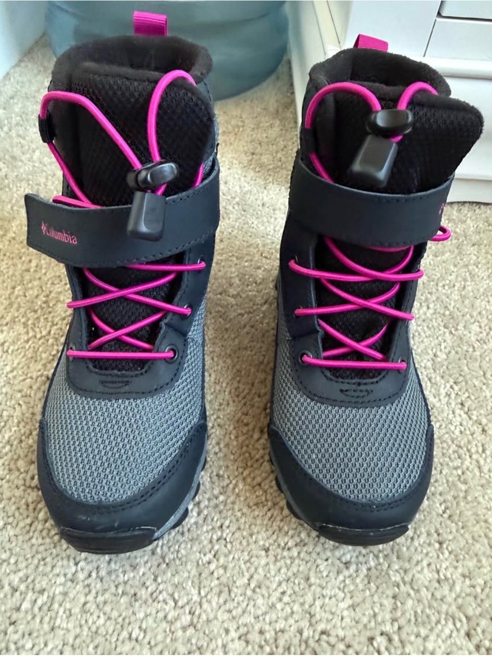 Columbia Kids' Gray and Pink Winter Boots